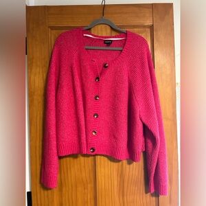 Torrid Women's Vibrant Red Cardigan Sweater